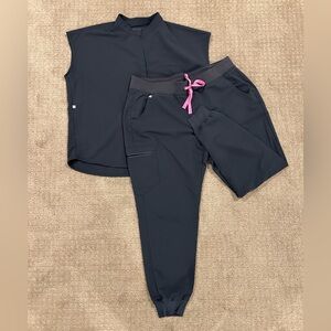Figs Scrubs Set - Night Sky